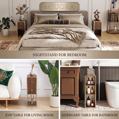 MIUORA® Multi-Functional Side Table | Modern Nightstand With Storage Drawer