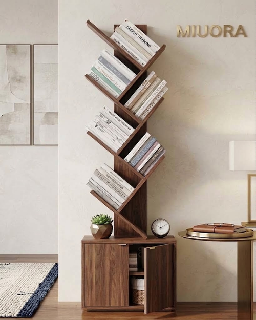 MIUORA® Modular Display Bookcase | Modern Wooden Storage Shelf For Elegant Interiors