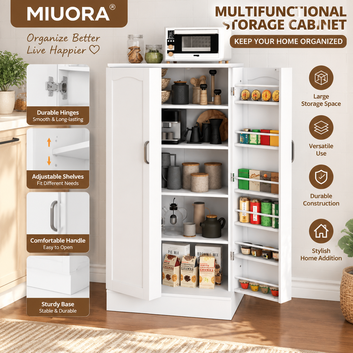 MIUORA® Elegant Storage Cabinet | Minimalist Multi-Purpose Home Furniture