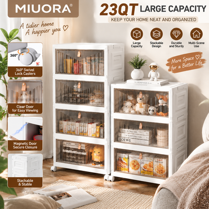 MIUORA® Modern Storage Organizer | Space-Saving Modular Cabinet For Home Organization